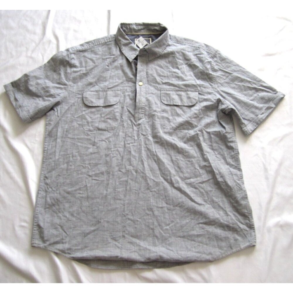 New Men St John Bay Outfitters Cotton Pullover Short Sleeve Shirt Sz XL‎ (MT528)